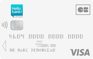 Visa: Carte bancaire gratuite Hello One.