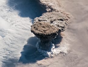 Raikoke Eruption Shot From the Space