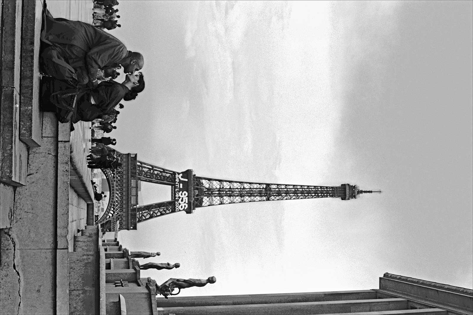 Lovers in Front of the Eiffel Tower - Paris, France